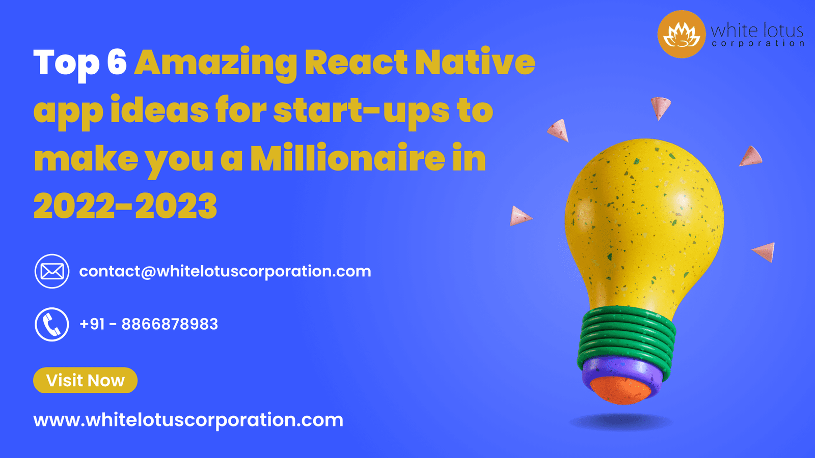 Top 6 Amazing React Native app ideas for start-ups to make you a Millionaire in 2022-2023 (1)