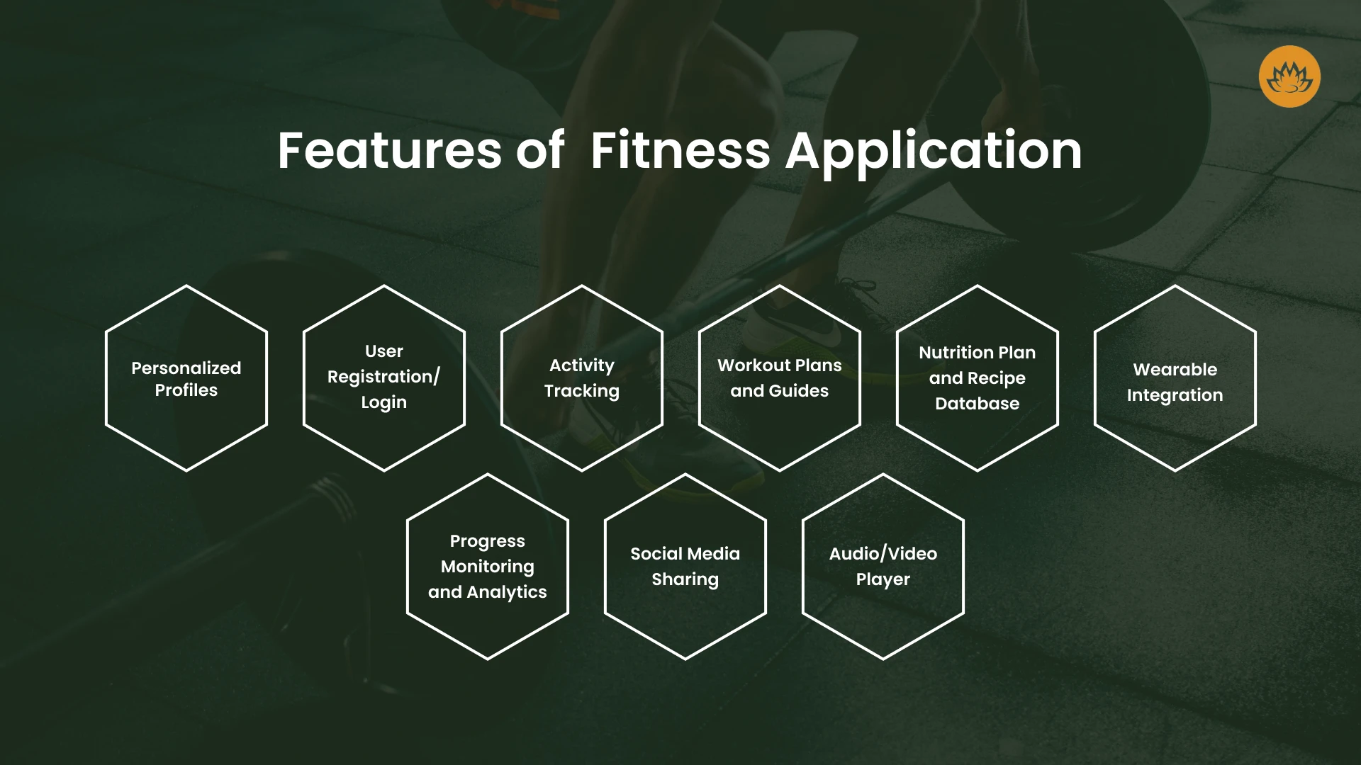 features of fitness application