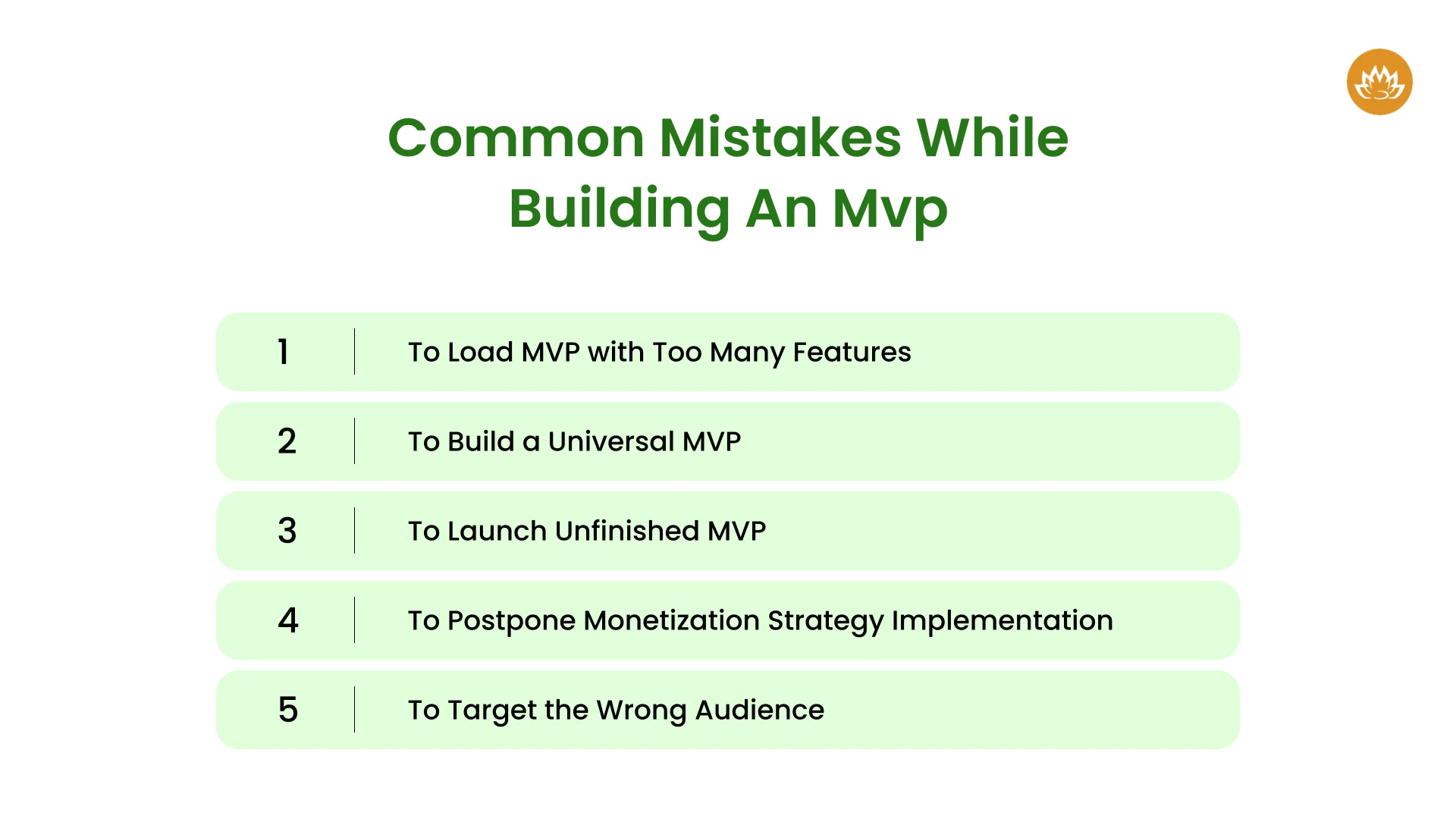 Common Mistakes While Building an Mvp