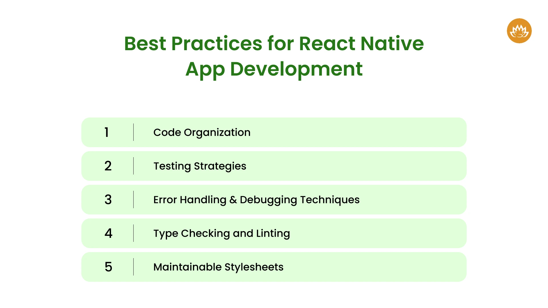 Best Practices for React Native App Development