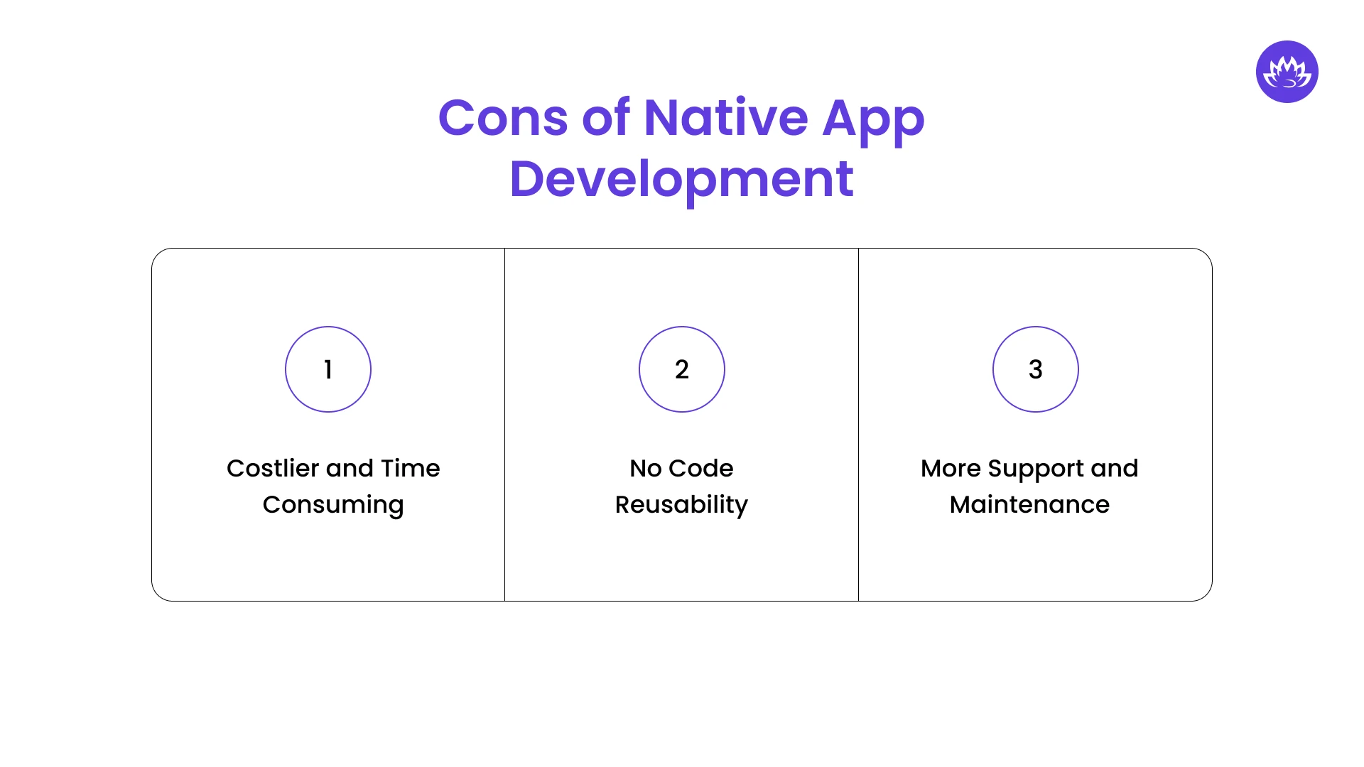 Cons of Native App Development